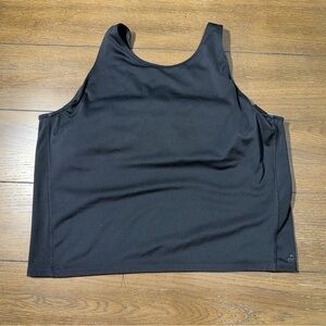 adidas Black Active Crop Tank Top with built in bra size XL
